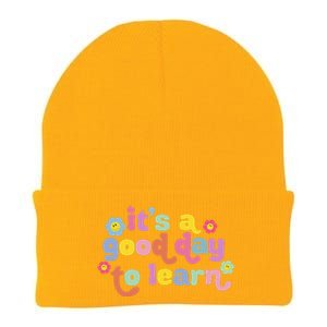 Back To School Motivational It's A Good Day To Learn Teacher Knit Cap Winter Beanie