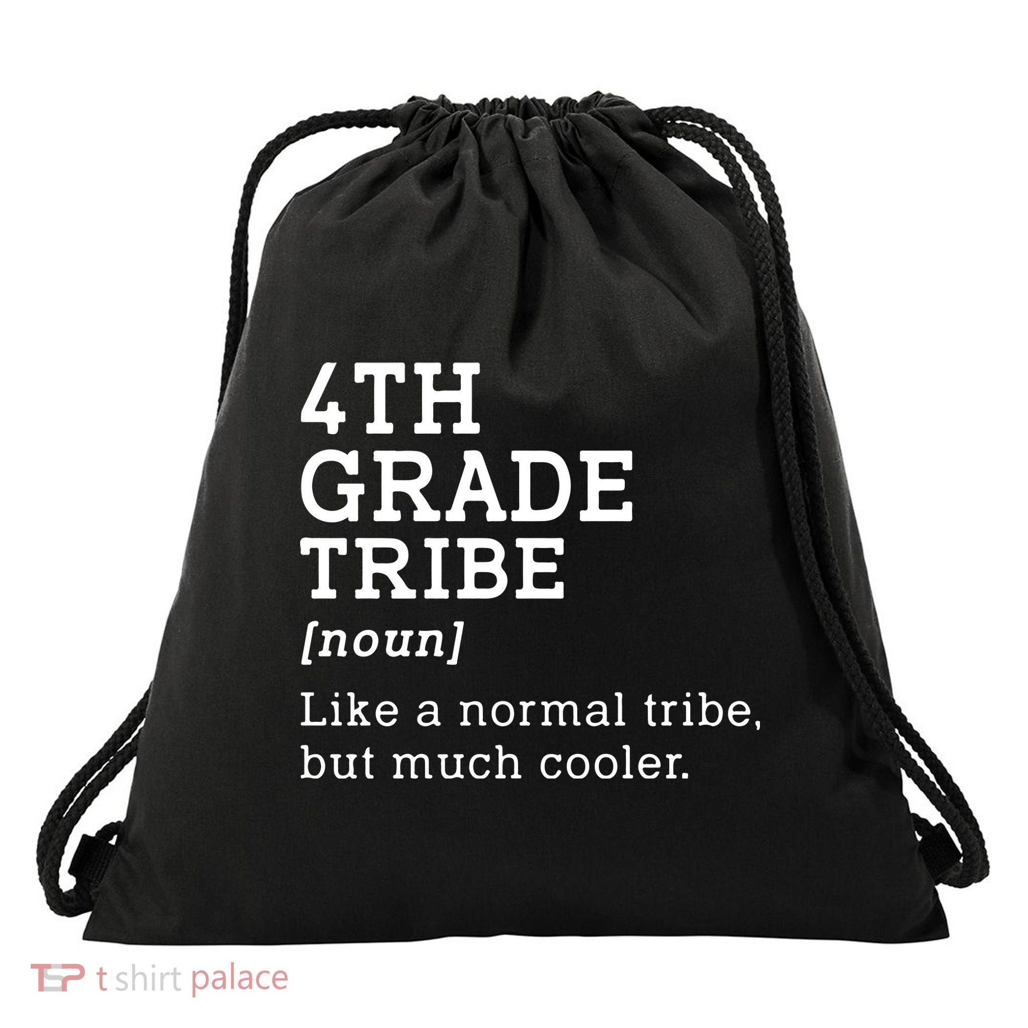 Back To School 4th Grade Tribe Teacher Fourth Grade Team Gift Drawstring Bag