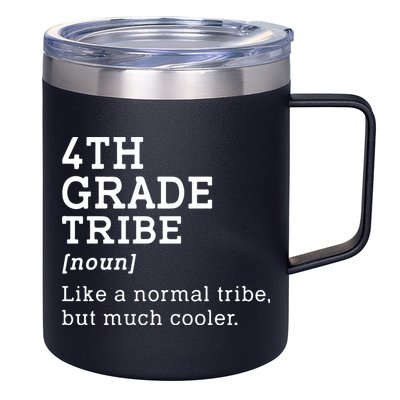 Back To School 4th Grade Tribe Teacher Fourth Grade Team Gift 12oz Stainless Steel Coffee Mug