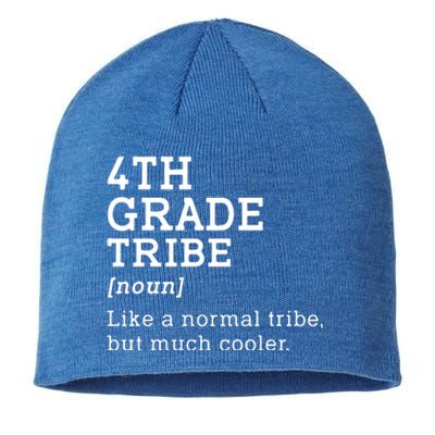 Back To School 4th Grade Tribe Teacher Fourth Grade Team Gift Sustainable Beanie