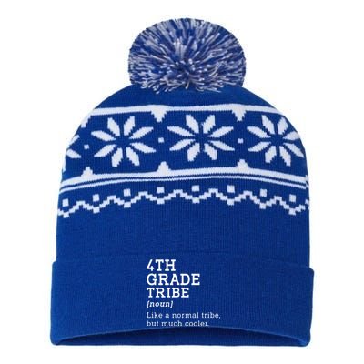 Back To School 4th Grade Tribe Teacher Fourth Grade Team Gift USA-Made Snowflake Beanie