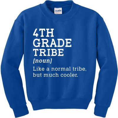 Back To School 4th Grade Tribe Teacher Fourth Grade Team Gift Kids Sweatshirt