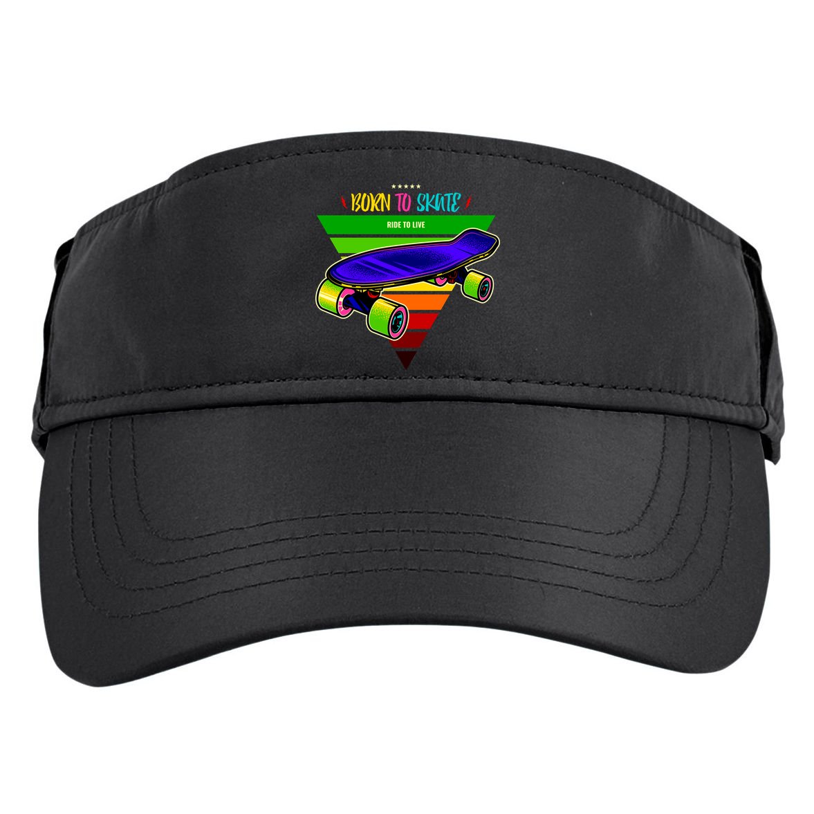 Born To Skate Ride To Live Adult Drive Performance Visor