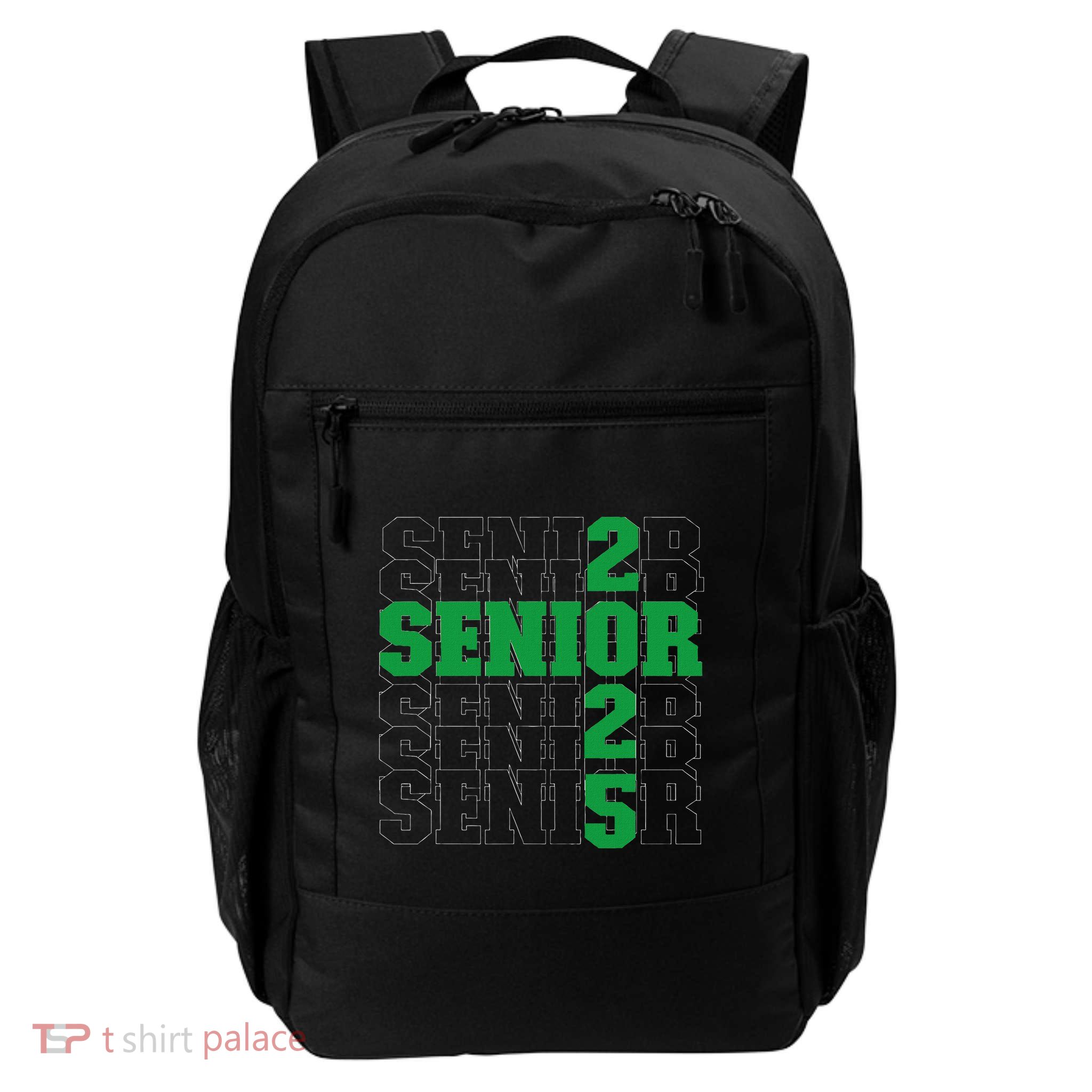 Back To School Officially A Senior Green Senior 2025 Backpack
