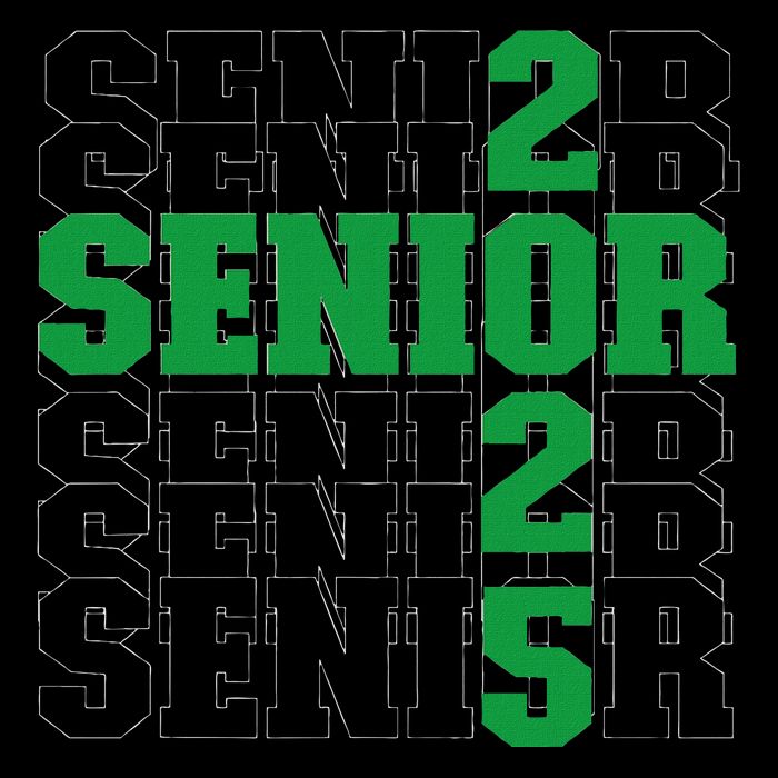 Back To School Officially A Senior Green Senior 2025 Backpack