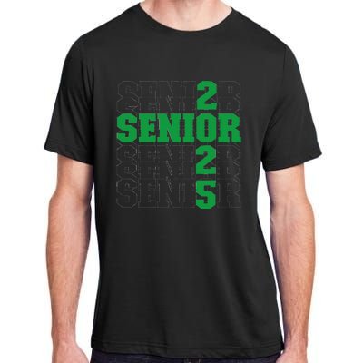 Back To School Officially A Senior Green Senior 2025 Adult ChromaSoft Performance T-Shirt