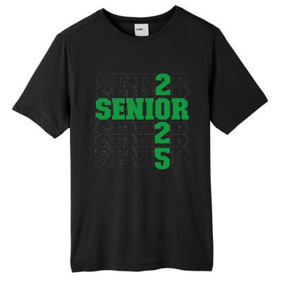 Back To School Officially A Senior Green Senior 2025 Tall Fusion ChromaSoft Performance T-Shirt