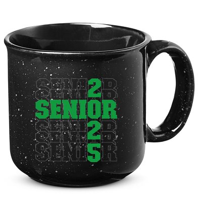 Back To School Officially A Senior Green Senior 2025 15oz Campfire Ceramic Mug