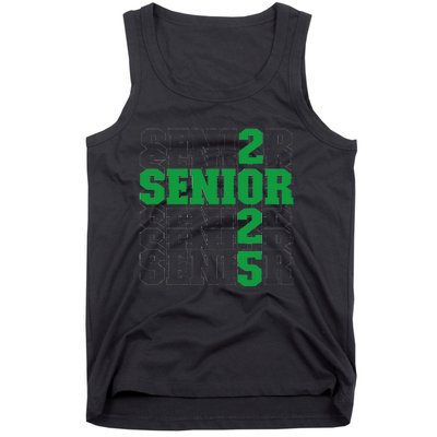 Back To School Officially A Senior Green Senior 2025 Tank Top