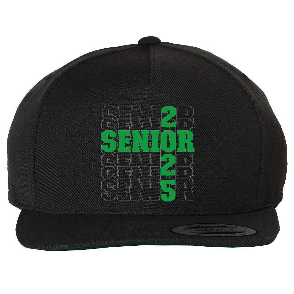 Back To School Officially A Senior Green Senior 2025 Wool Snapback Cap