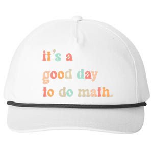 Back To School Its A Good Day To Do Math Teachers Snapback Five-Panel Rope Hat