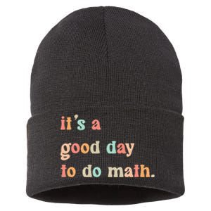 Back To School Its A Good Day To Do Math Teachers Sustainable Knit Beanie