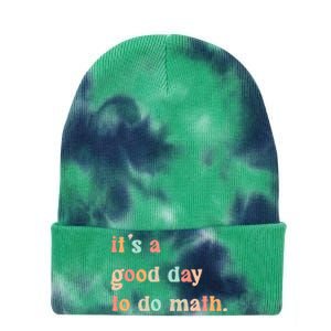 Back To School Its A Good Day To Do Math Teachers Tie Dye 12in Knit Beanie