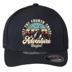 Back To School Let The 4th Grade Adventure Begin Flexfit Unipanel Trucker Cap