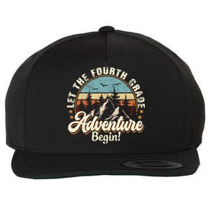 Back To School Let The 4th Grade Adventure Begin Wool Snapback Cap