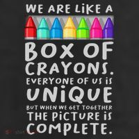 Back To School Teacher We Are Like A Box Of Crayons Cool Comfort Performance Bucket Hat