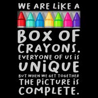 Back To School Teacher We Are Like A Box Of Crayons Backpack