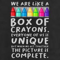 Back To School Teacher We Are Like A Box Of Crayons Adult Drive Performance Visor