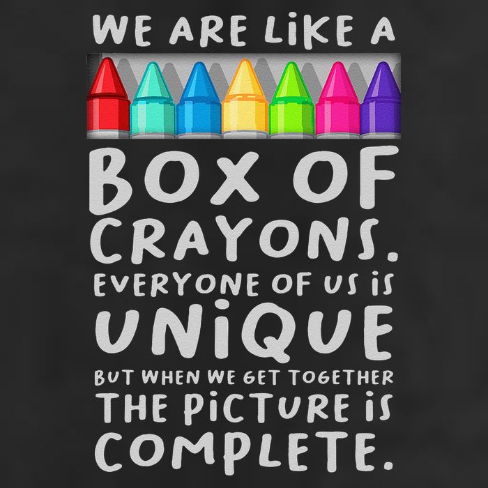 Back To School Teacher We Are Like A Box Of Crayons Adult Drive Performance Visor