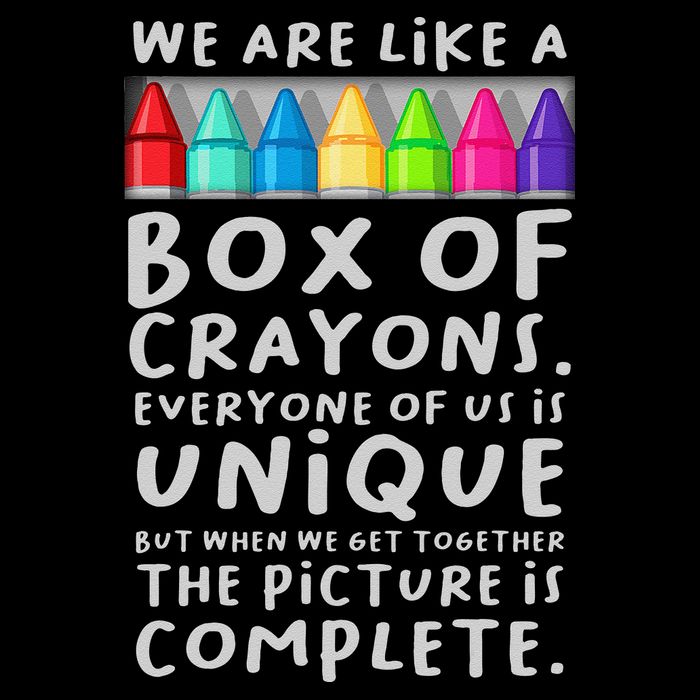 Back To School Teacher We Are Like A Box Of Crayons Youth Performance Sprint T-Shirt