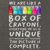 Back To School Teacher We Are Like A Box Of Crayons Cotton Canvas Backpack