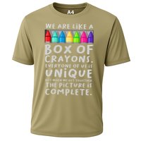 Back To School Teacher We Are Like A Box Of Crayons Performance Shirt
