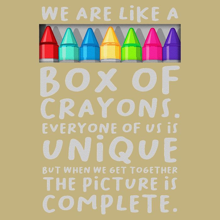 Back To School Teacher We Are Like A Box Of Crayons Button
