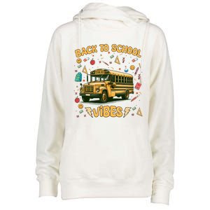 Back To School Vibes Gift Womens Funnel Neck Pullover Hood