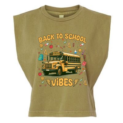 Back To School Vibes Gift Garment-Dyed Women's Muscle Tee