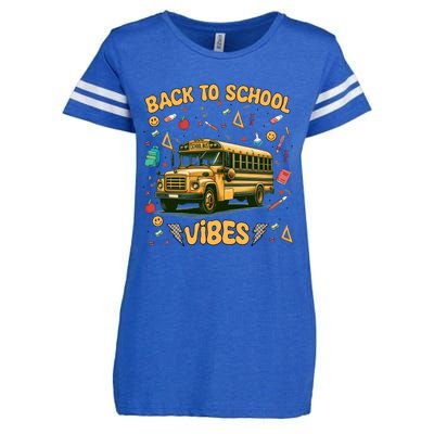 Back To School Vibes Gift Enza Ladies Jersey Football T-Shirt