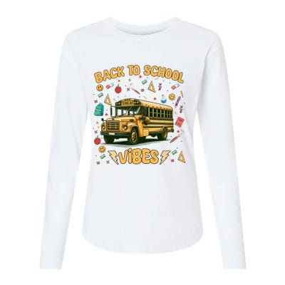 Back To School Vibes Gift Womens Cotton Relaxed Long Sleeve T-Shirt