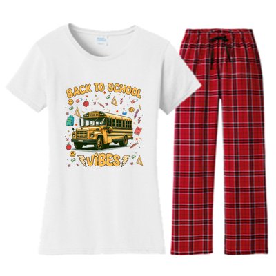 Back To School Vibes Gift Women's Flannel Pajama Set