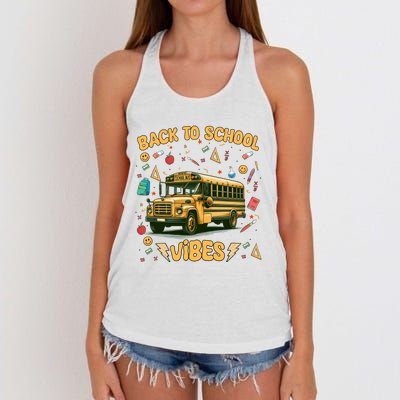 Back To School Vibes Gift Women's Knotted Racerback Tank