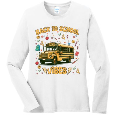 Back To School Vibes Gift Ladies Long Sleeve Shirt