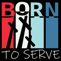 Born To Serve & Jesus Cross & Walk by Faith Christian Wool Snapback Cap