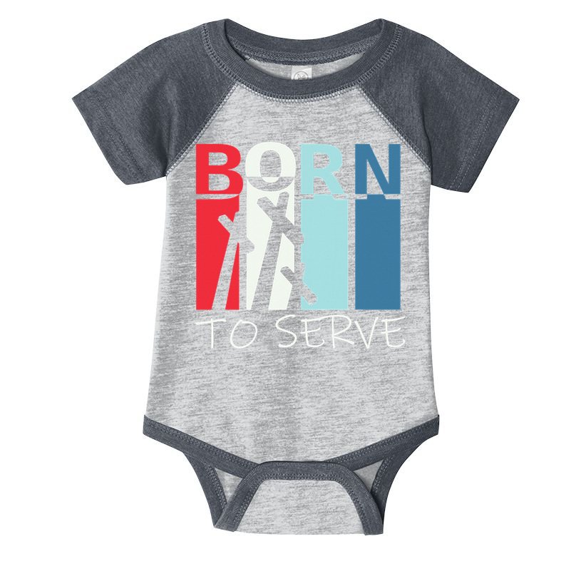 Born To Serve & Jesus Cross & Walk by Faith Christian Infant Baby Jersey Bodysuit