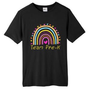 Back To School Team PreK Squad Crew Teacher Rainbow Tall Fusion ChromaSoft Performance T-Shirt