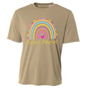 Back To School Team PreK Squad Crew Teacher Rainbow Cooling Performance Crew T-Shirt