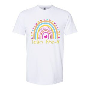 Back To School Team PreK Squad Crew Teacher Rainbow Softstyle CVC T-Shirt