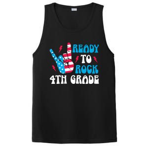 Back To School And Ready To Rock 4Th Grade Gift PosiCharge Competitor Tank