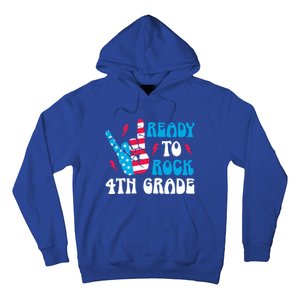 Back To School And Ready To Rock 4Th Grade Gift Hoodie