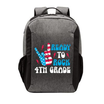 Back To School And Ready To Rock 4Th Grade Gift Vector Backpack