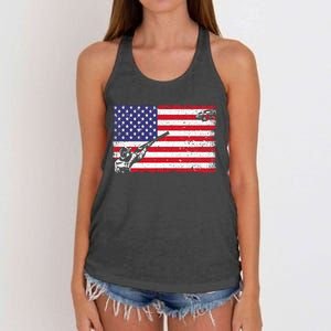 Best Trap Shooting Skeet Shooting Clay Target Women's Knotted Racerback Tank