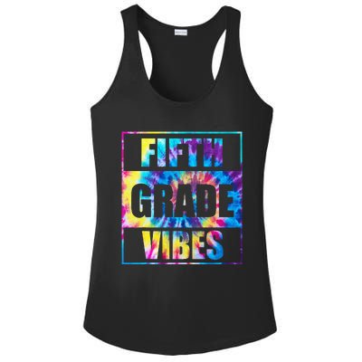 Back To School 5th Grade Vibes First Day Of School Teachers Ladies PosiCharge Competitor Racerback Tank