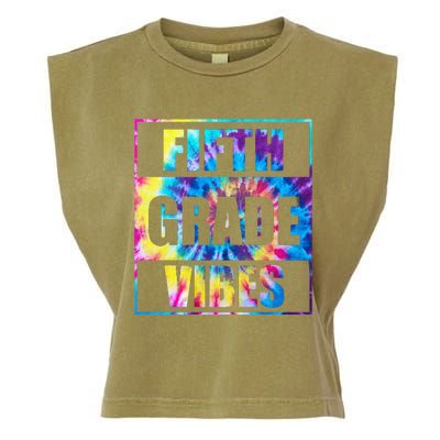 Back To School 5th Grade Vibes First Day Of School Teachers Garment-Dyed Women's Muscle Tee