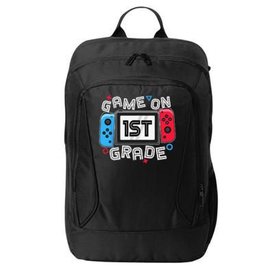 Back To School Game On 1st Grade Funny Gamer City Backpack