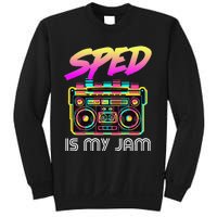 Back To School Retro Sped Is My Jam 80s Teacher Boombox Sweatshirt