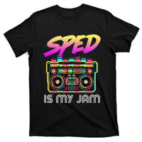 Back To School Retro Sped Is My Jam 80s Teacher Boombox T-Shirt