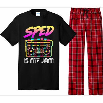 Back To School Retro Sped Is My Jam 80s Teacher Boombox Pajama Set