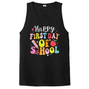 Back To School Teacher Student Happy First Day Of School PosiCharge Competitor Tank